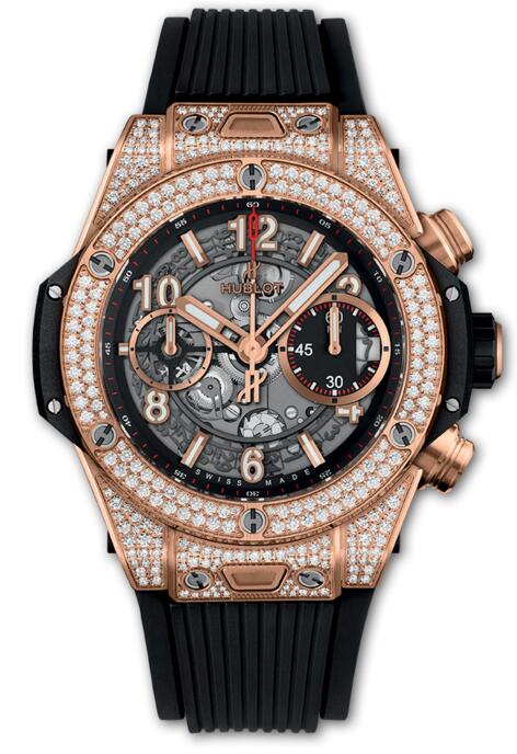 Luxury Hublot 441.OX.1180.RX.1704 Big Bang Unico 42 mm King Gold Pave replicas watches